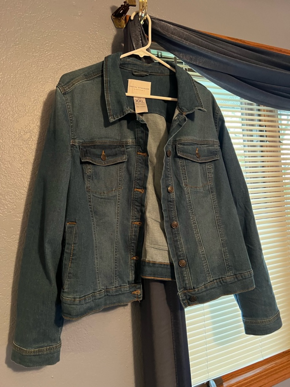 Denim Jean Jacket - Blue - XXL